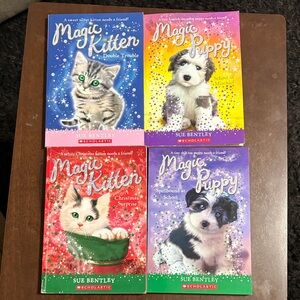 Scholastic Magic Kitten and Puppy Book Set - 4 books